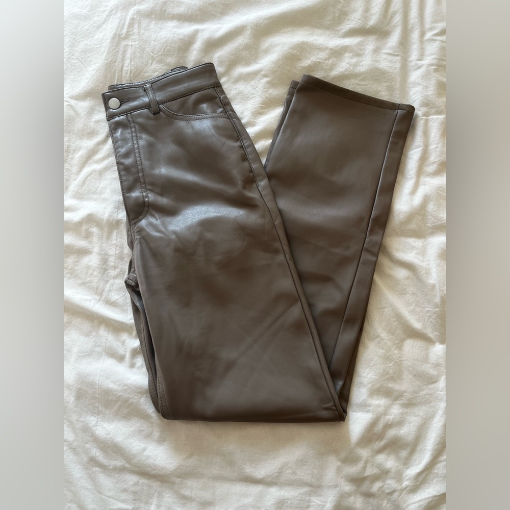 Dynamite brown Faux Leather Pants